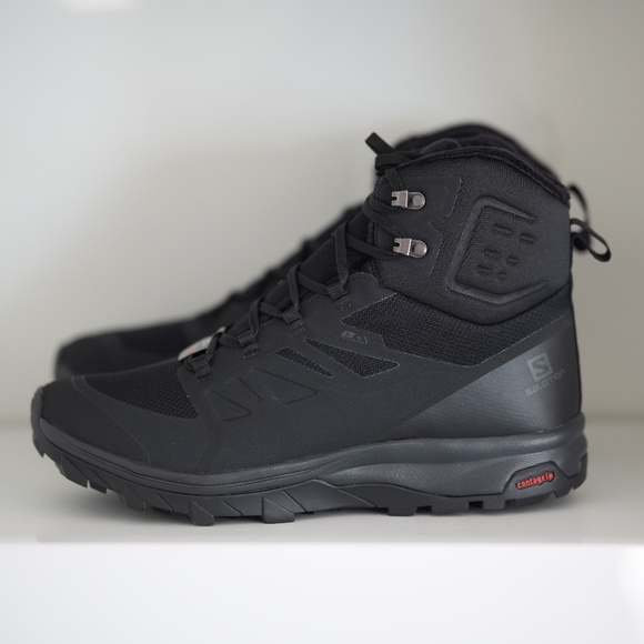 Salomon OUTblast TS CSWP Snow Winter Boots Mens US 12 EU 46 2/3 Black 409223